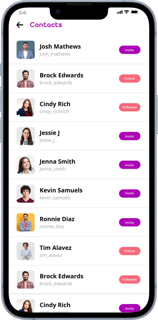 Contact Screen