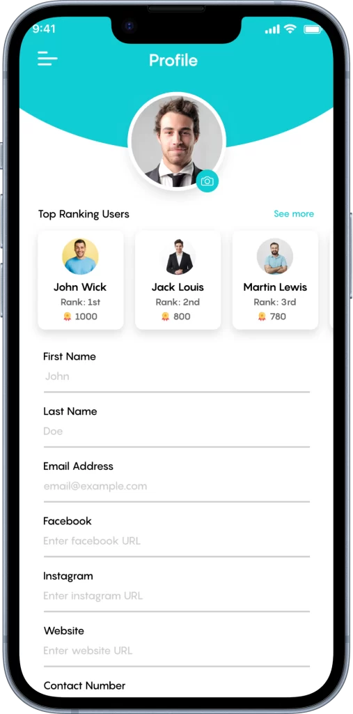 Life Activated Brands Profile Details Screen