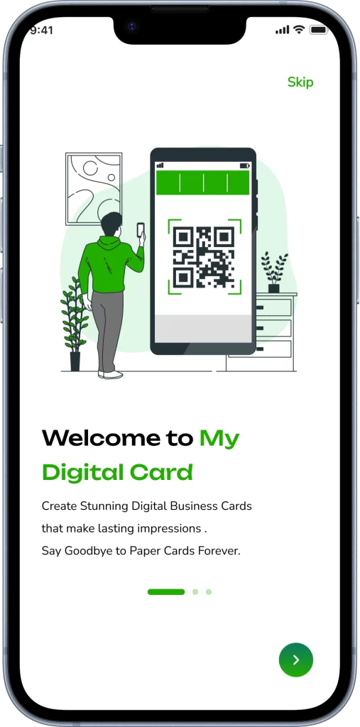 My Digital Card Onboarding Screen